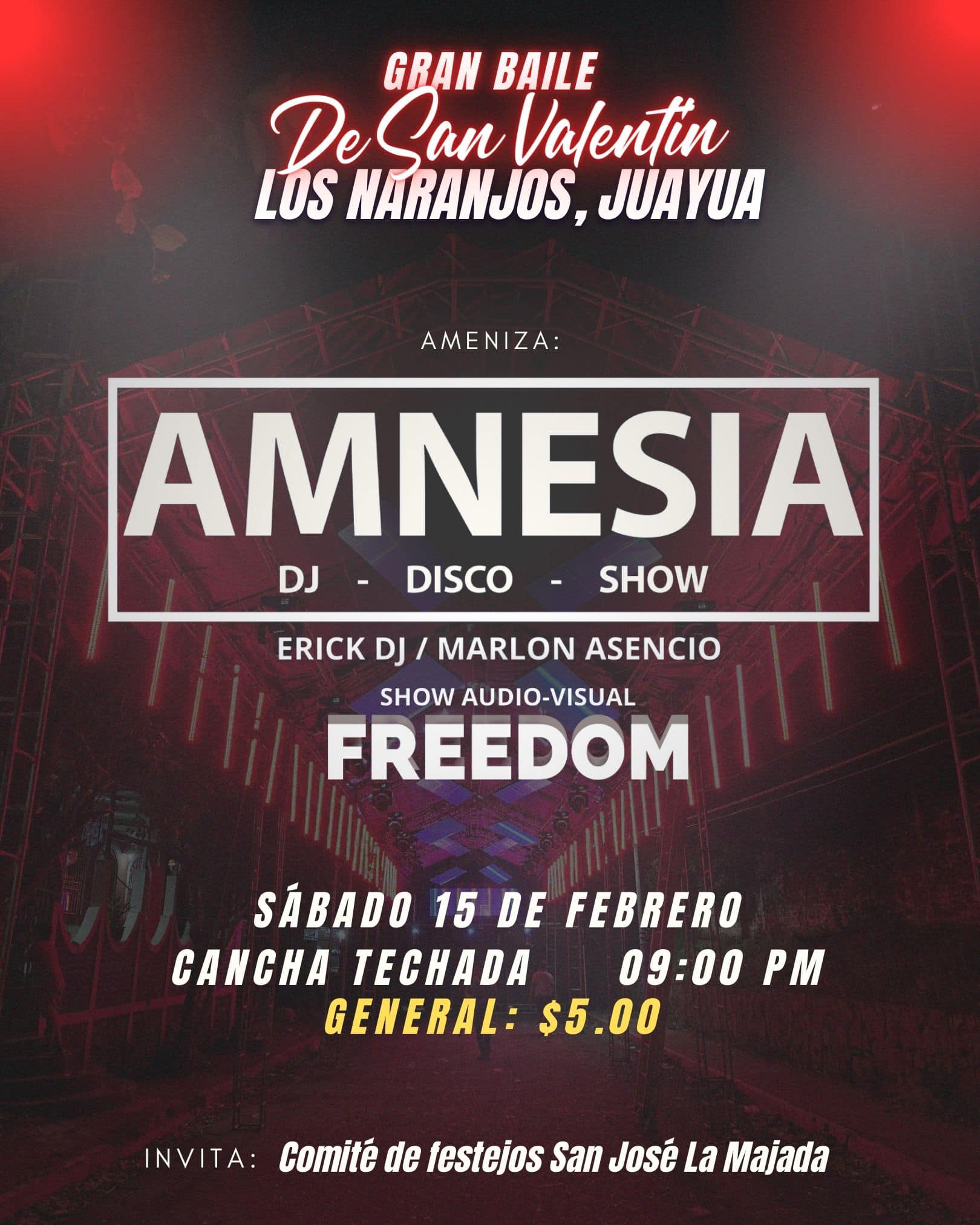 Gran Baile de San Valentin en Los Naranjos 