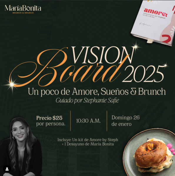 VISION BOARD 2025 ¨Un poco de Amore, Sueños & Brunch¨