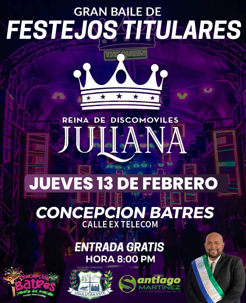 Gran fiesta de festejos titulares en Usulután Este 