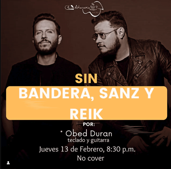 Especial Sin Bandera, Alejandro Sanz y Reik en la vozObed Durán