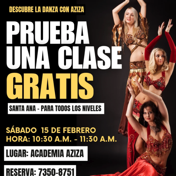 ✨ ¡Clase Demostrativa de Danza Árabe en Santa Ana! ✨