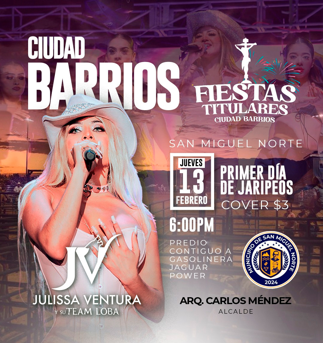 Julissa Ventura En Las Fiestas Titulares De Ciudad Barrios