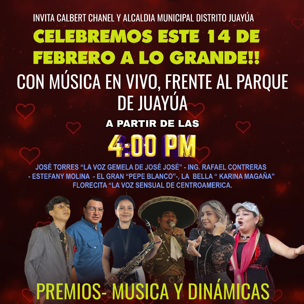 Celebrando día de San Valentín en Juayúa 