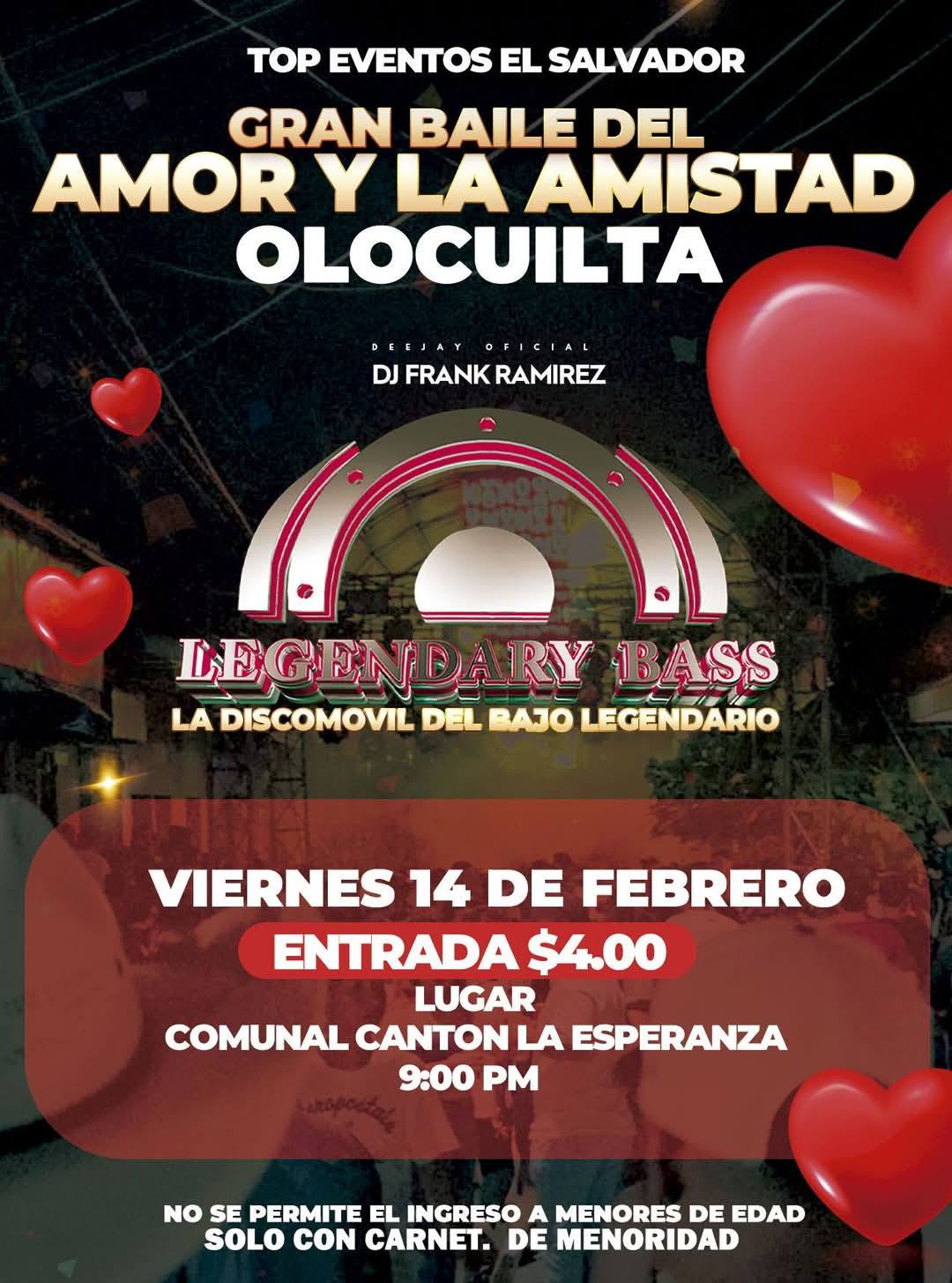 Gran Baile del AMor y la Amistad en Olocuilta 