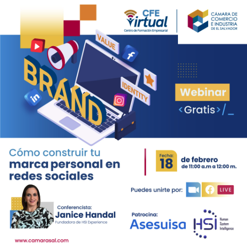 Webinar gratuito: "Cómo construir tu marca personal en redes sociales"