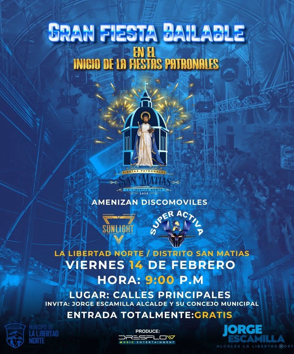 Fiestas Bailable en distrito San Matias 