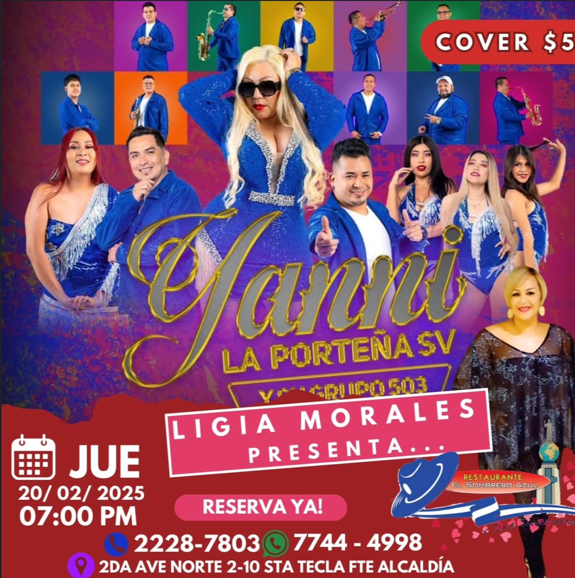 YANNI LA PORTEÑA SV EN EL SOMBRERO AZUL