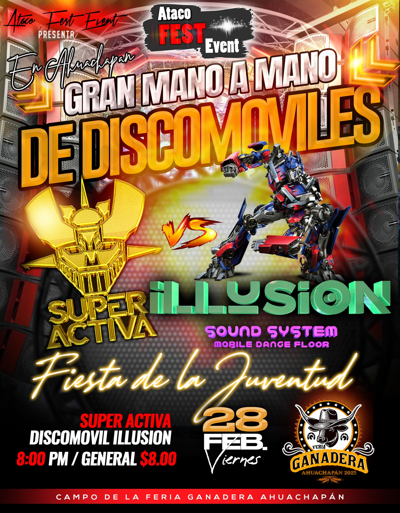 Gran Mano a Mano de Discomoviles en Feria Ganadera de Ahuachapán 
