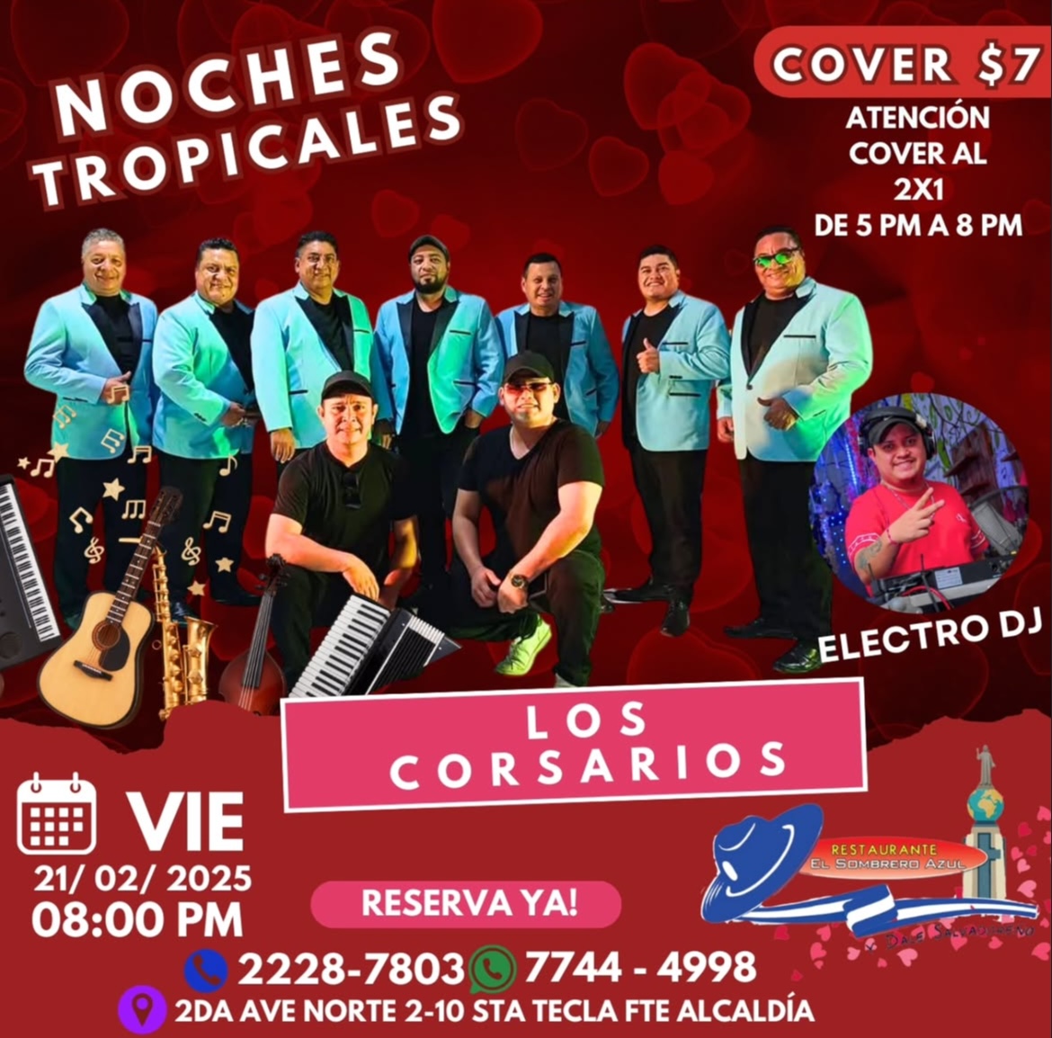 NOCHES TROPICALES CON LOS CORSARIOS
