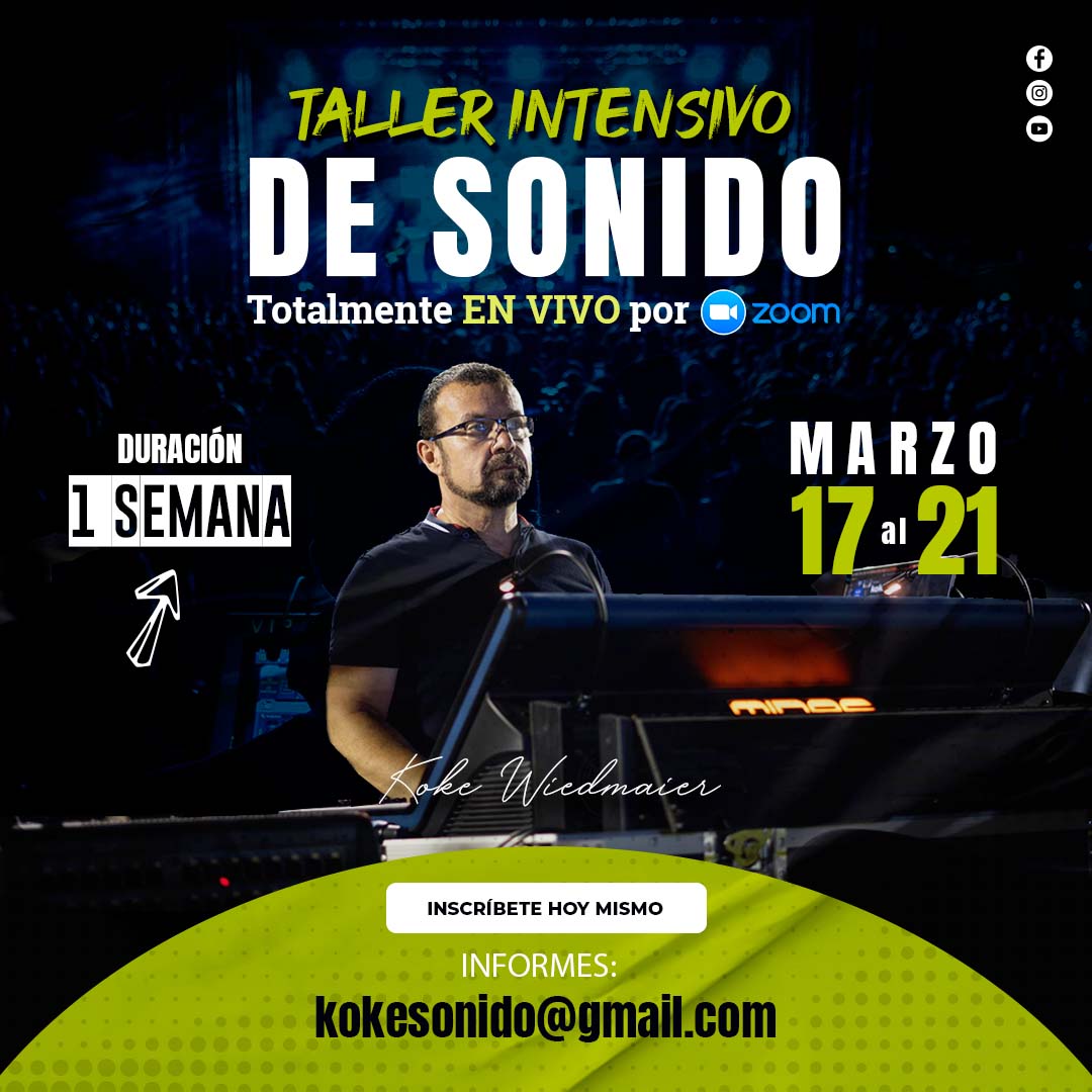 Taller Intensivo de Sonido Totalmente en Vivo 