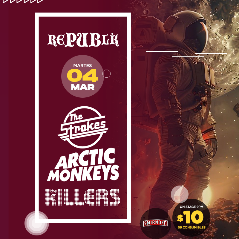 Tributo a The Killers, Arctic Monkeys & The Strokes