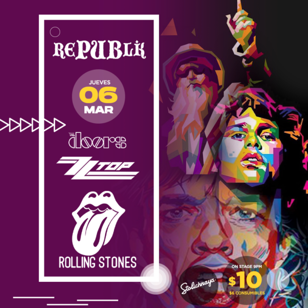 Tributo a The Doors, ZZ Top & The Rolling Stones  