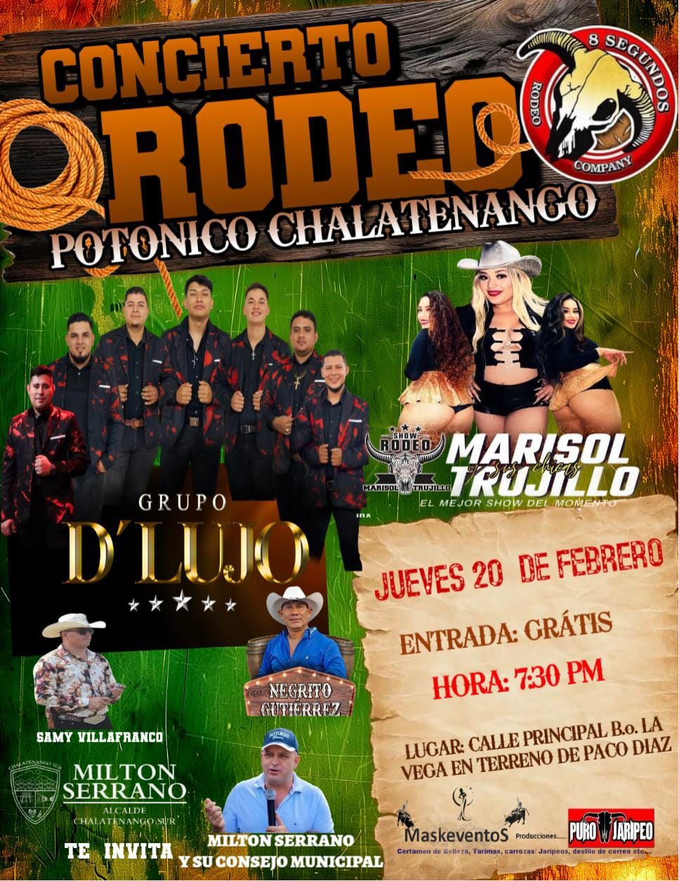 Concierto Rodeo Potonico Chalatenango 