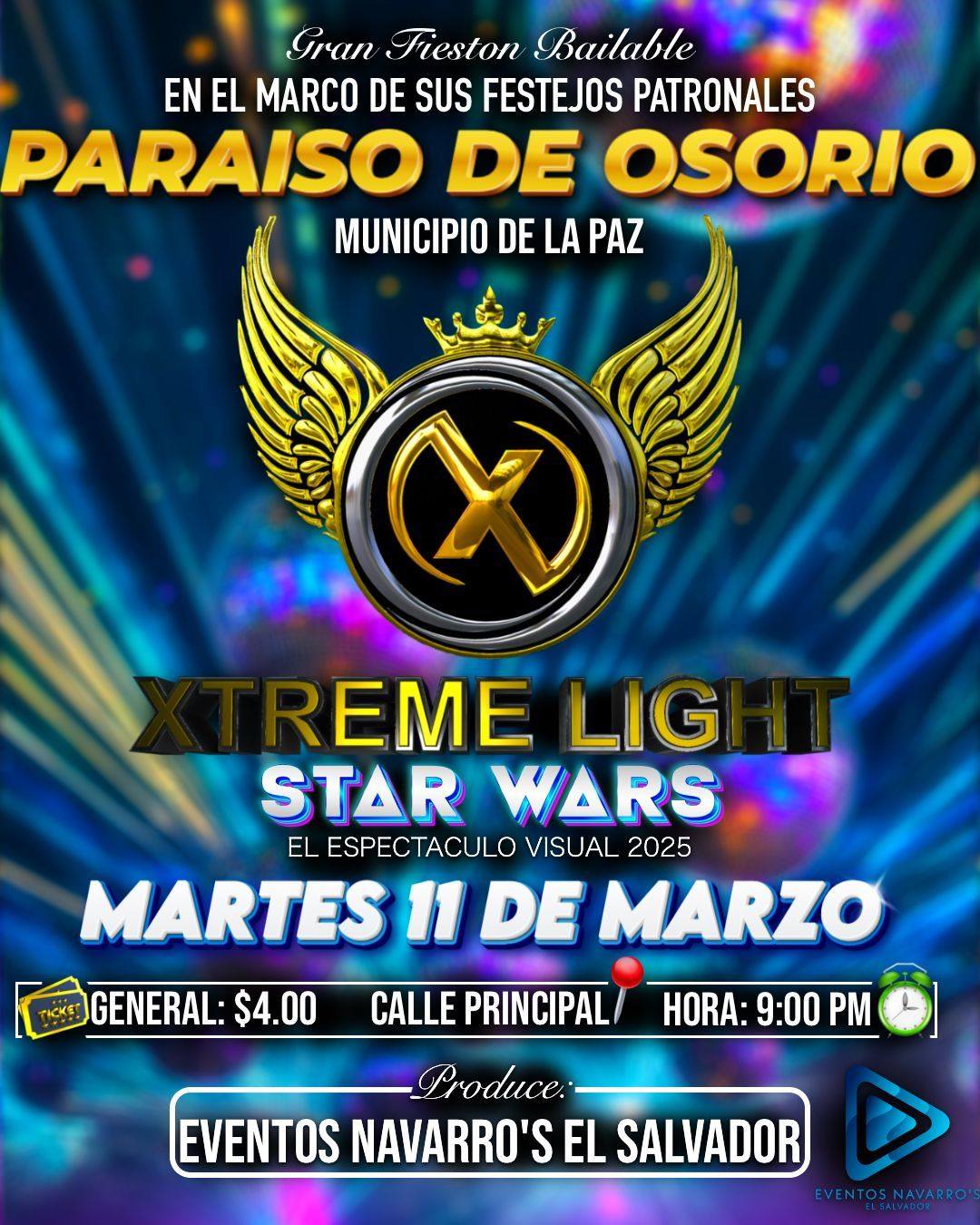 Baile de fiestas patronales de Paraíso Osorio 