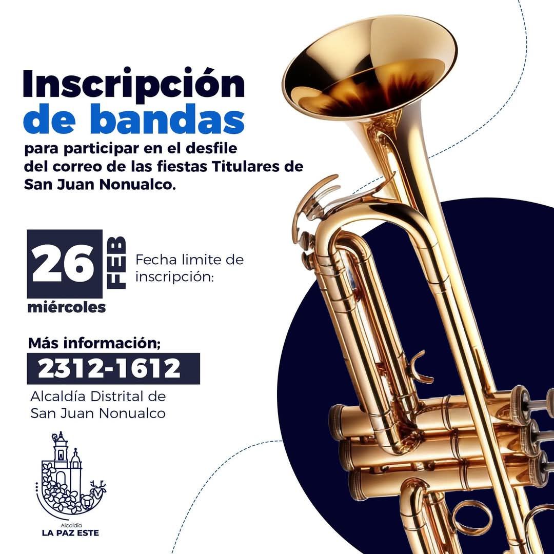 Inscripción de bandas