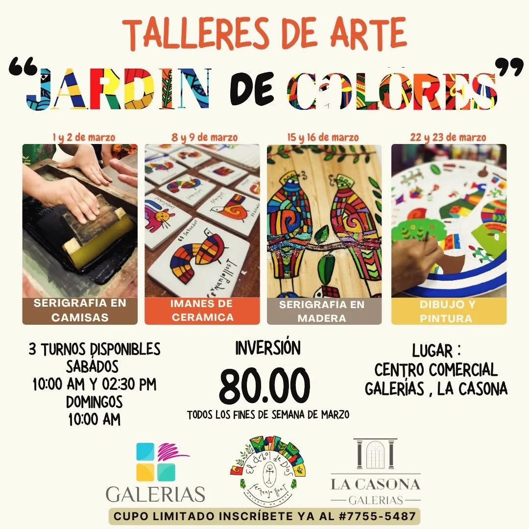Taller Pintemos el "Jardín de colores"🖌🎨