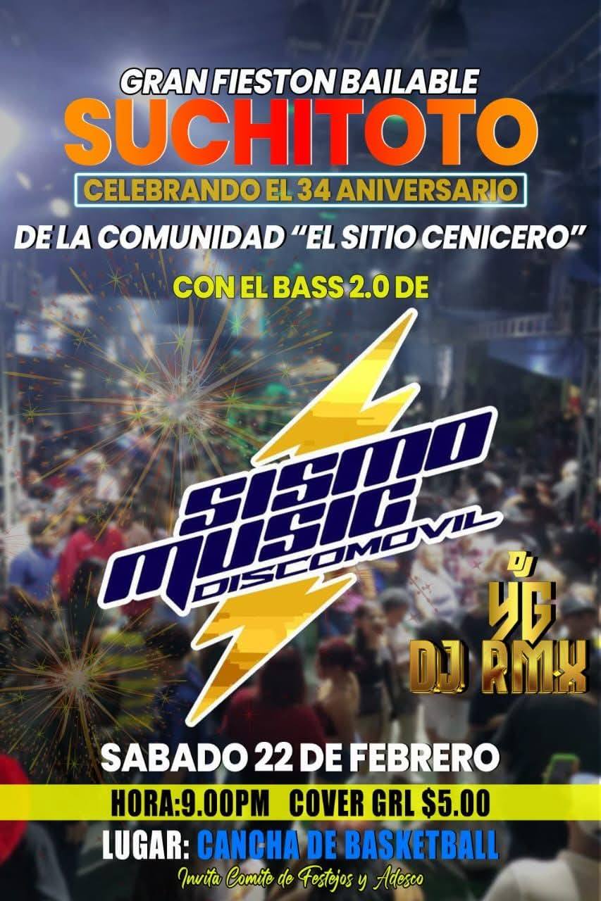 Gran fiesta Bailable en Suchitoto 