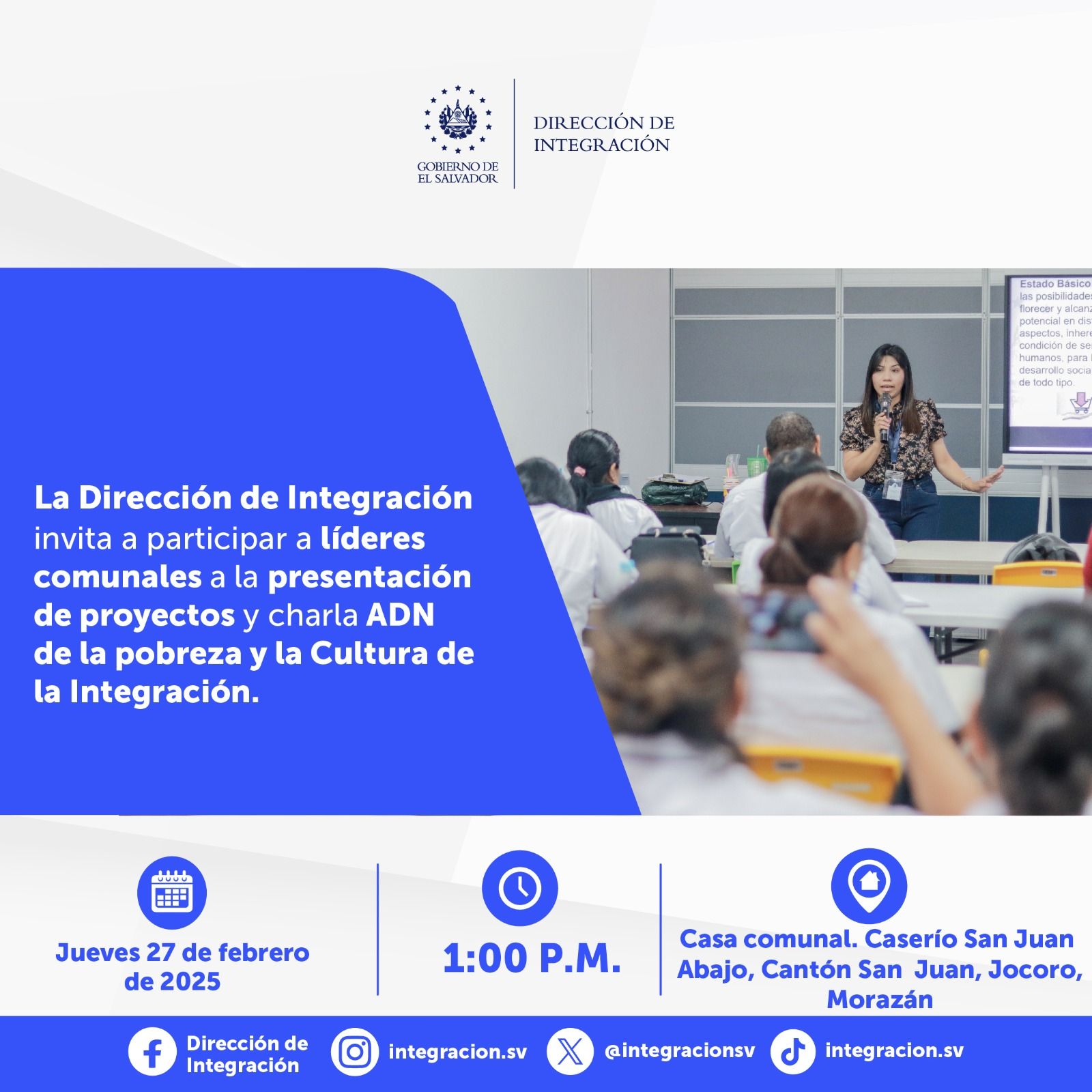 Reunión convocada por la Direccion de Integración