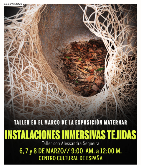  Taller de instalación inmersiva tejida con Alessandra Sequeira