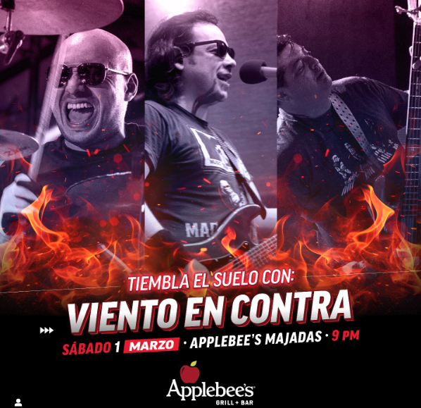 Viento en Contra en Applebee’s Majadas