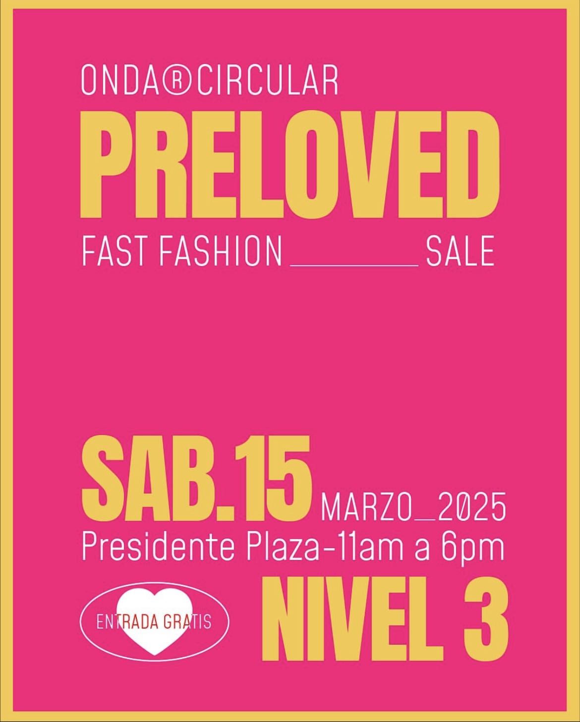 ONDA CIRCULAR ¨PRE LOVED¨