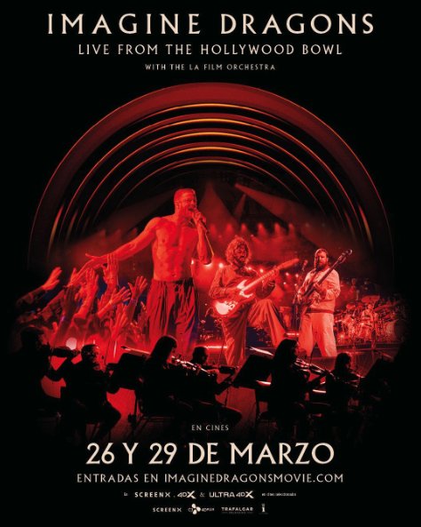 Imagine Dragons: Live from the Hollywood Bowl en la pantalla grande. 🎶✨