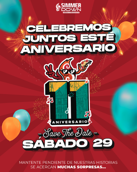 Celebración de 11 aniversario de Simmer Down San Salvador 