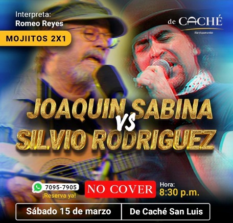 Especial tributo a Joaquín Sabina vs Silvio Rodriguez