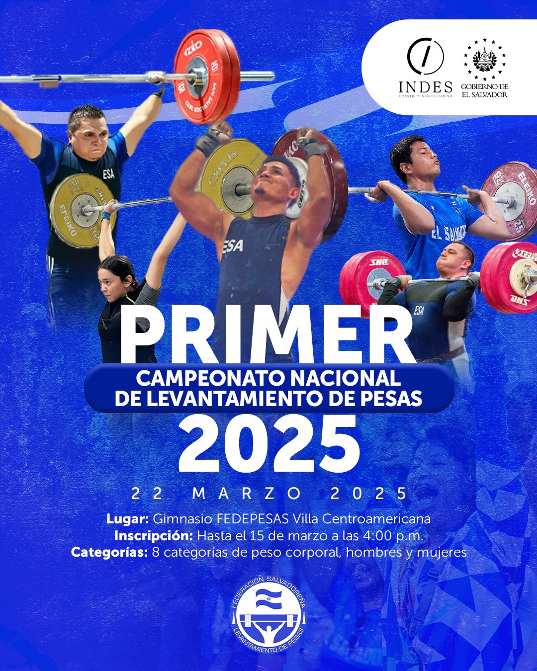 Primer Campeonato Nacional de levantamiento de pesas 2025