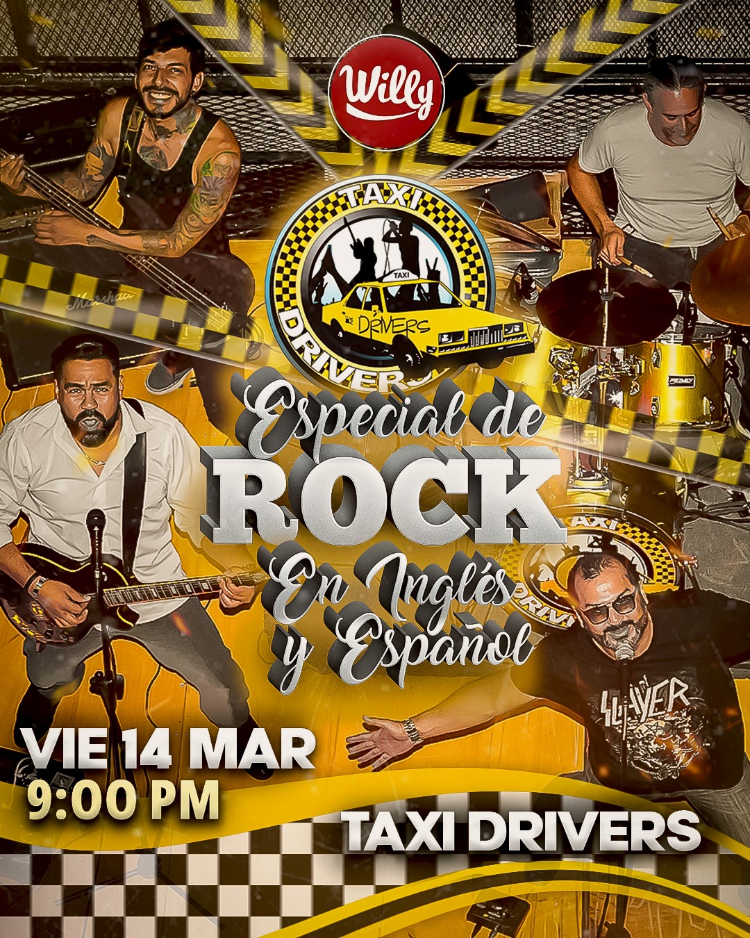 Noche de puro ROCK ‘N’ ROLL con TAXI DRIVERS