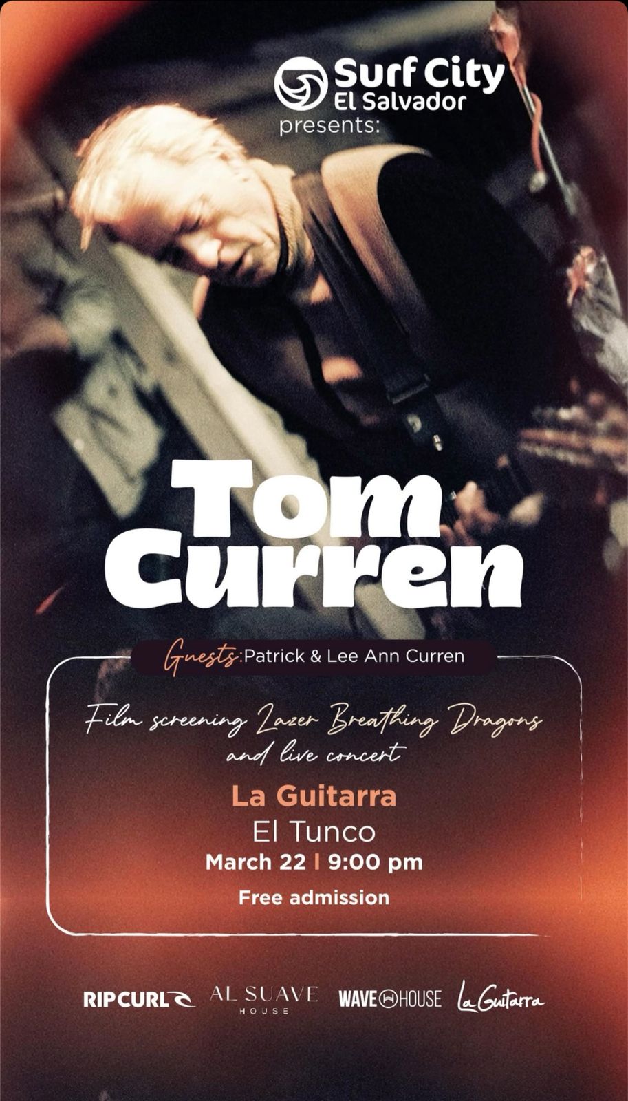 TOM CURREN EN EL TUNCO