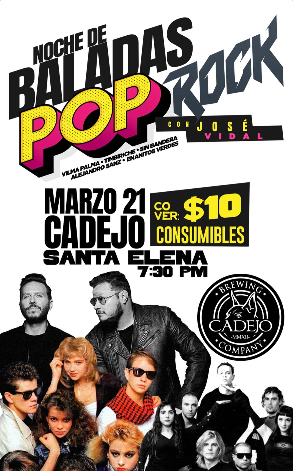 Noche de Baladas Pop Rock con José Vidal 