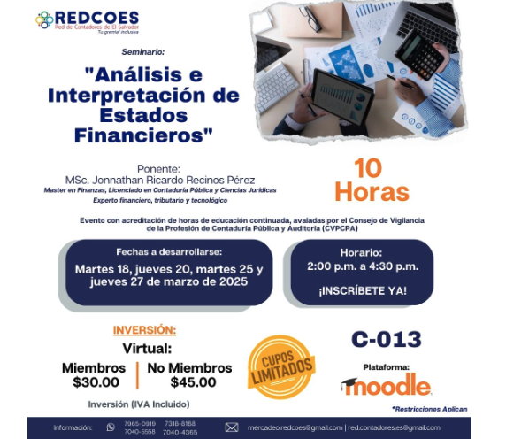 seminario: "𝐀𝐧á𝐥𝐢𝐬𝐢𝐬 𝐞 𝐈𝐧𝐭𝐞𝐫𝐩𝐫𝐞𝐭𝐚𝐜𝐢ó𝐧 𝐝𝐞 𝐄𝐬𝐭𝐚𝐝𝐨𝐬 𝐅𝐢𝐧𝐚𝐧𝐜𝐢𝐞𝐫𝐨𝐬"