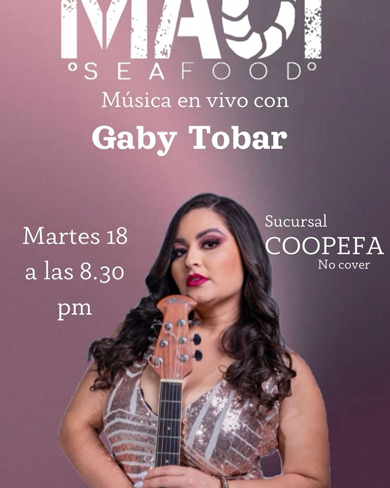 Música en vivo con Gaby Tobar 