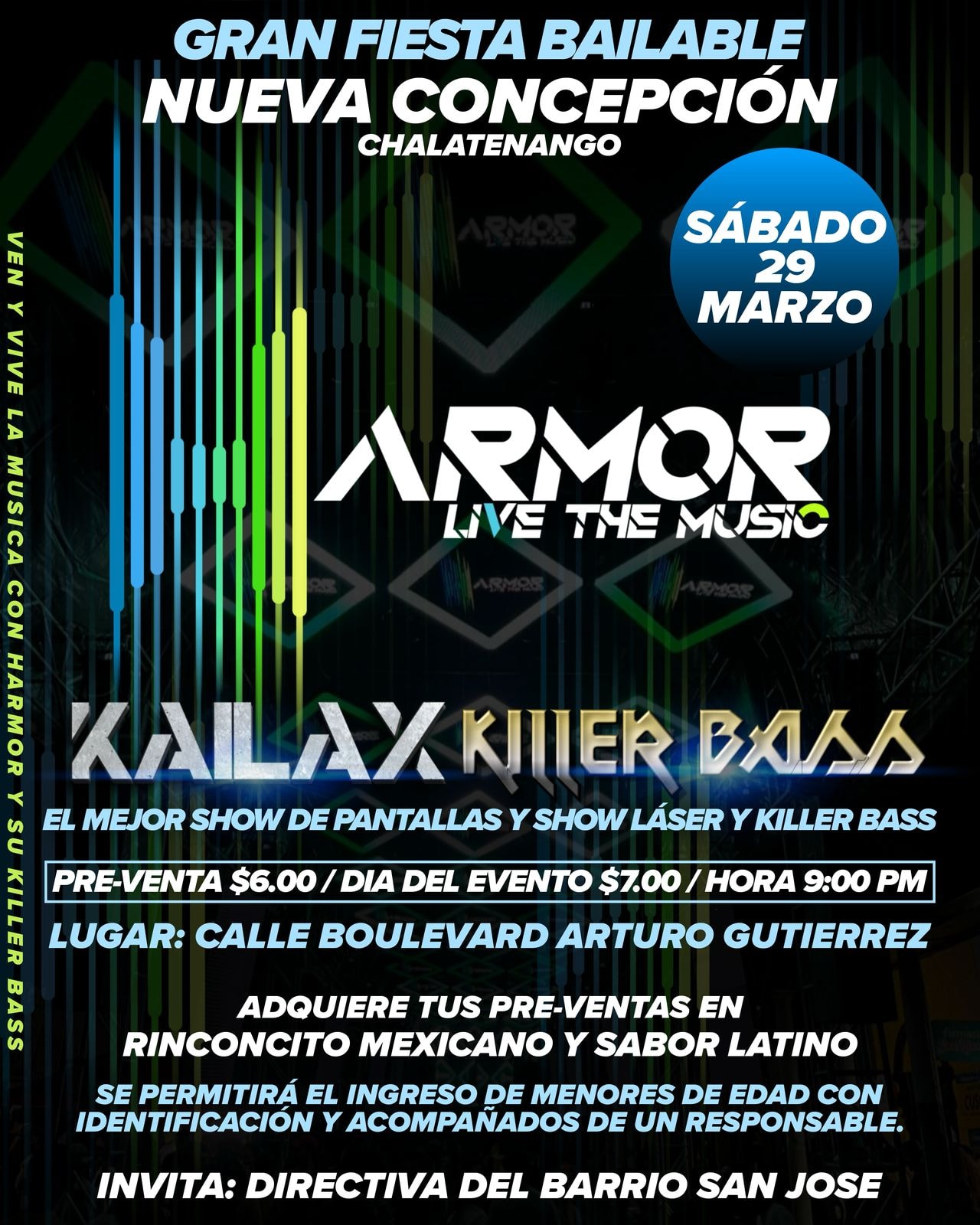 Gran Fiesta Bailable con Discomóvil Harmor