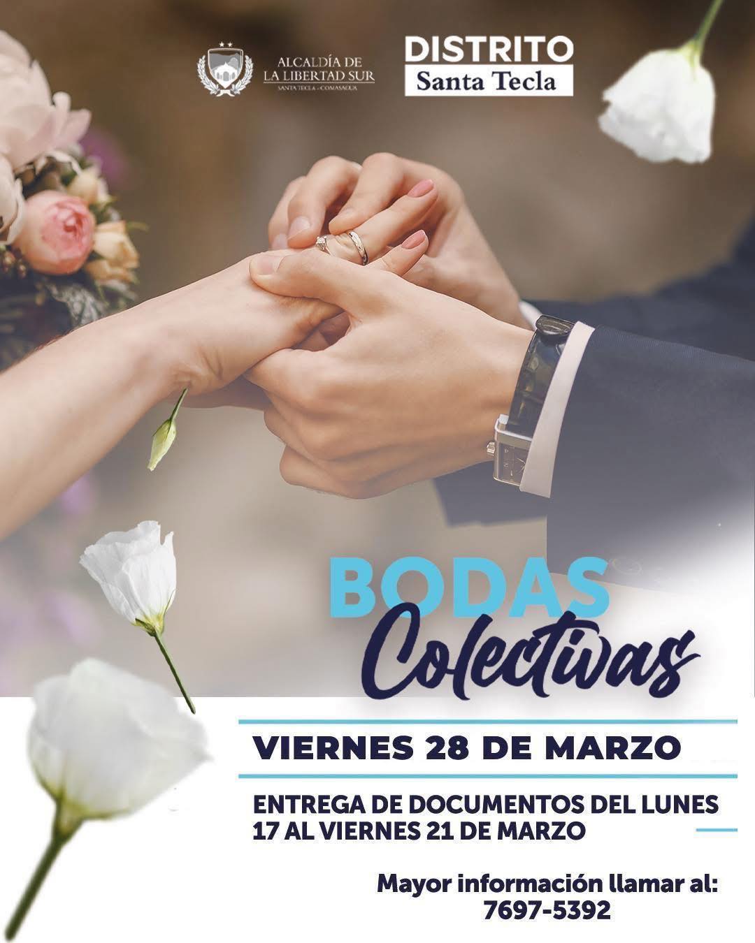 Bodas colectivas en Santa Tecla 