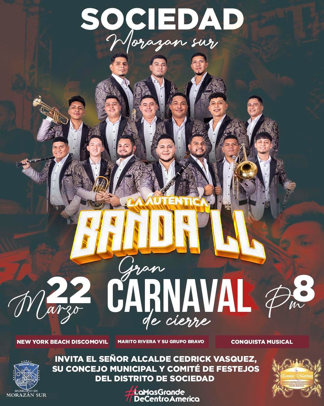 Banda LL en Carnaval de Cierre en Morazan Sur 