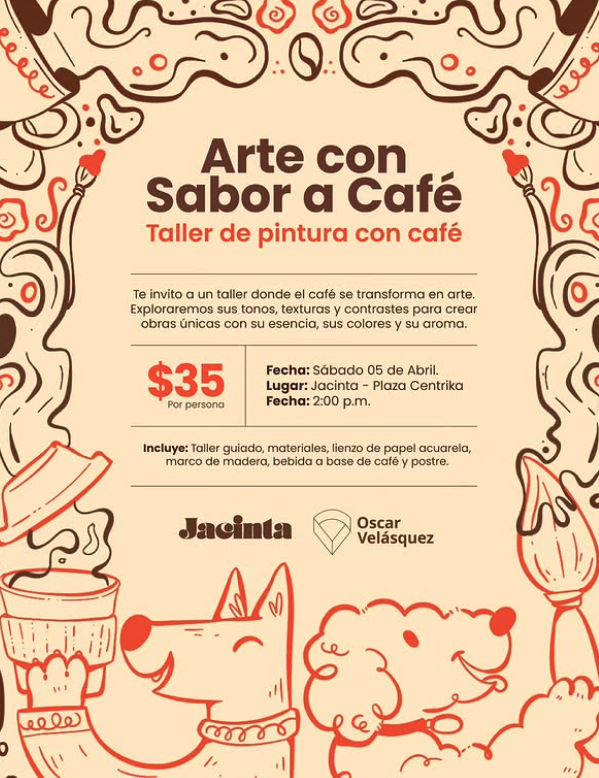  Taller de pintura con Café "Arte con sabor a Café" 