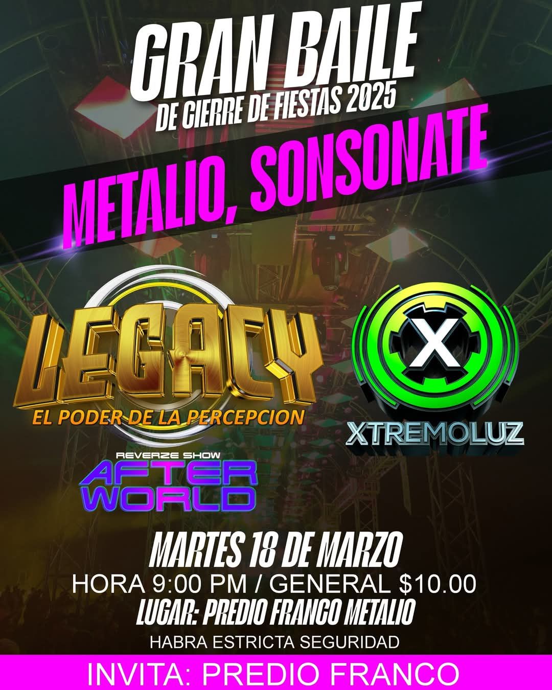 GRAN BAILE DE CIERRE DE FIESTAS 