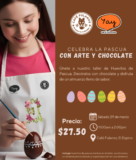 Taller Elaboración de Huevos de Pascua con Chocolate 🥚🍫
