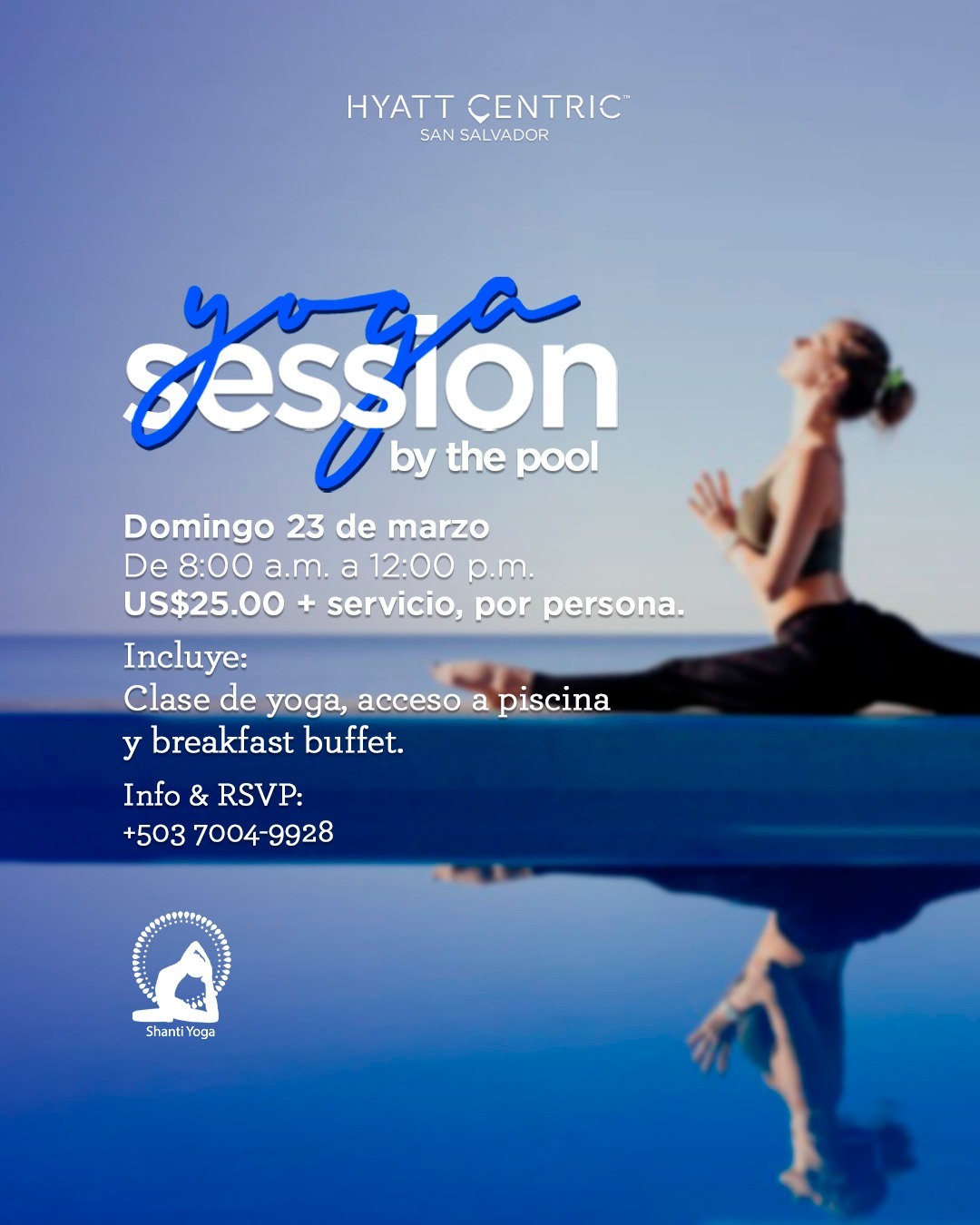 YOGA SESSION BY THE POOL