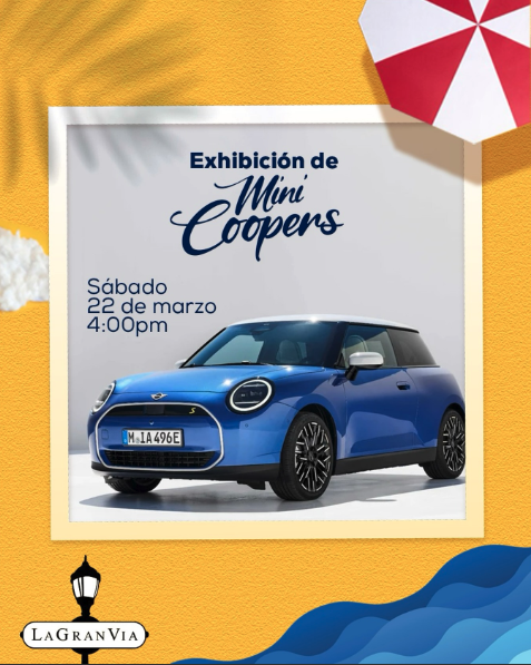 Exhibición de Mini Coopers