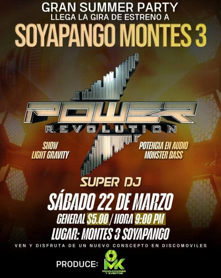 Estreno tecnológica, y potencia Power Revolution Discomovil  