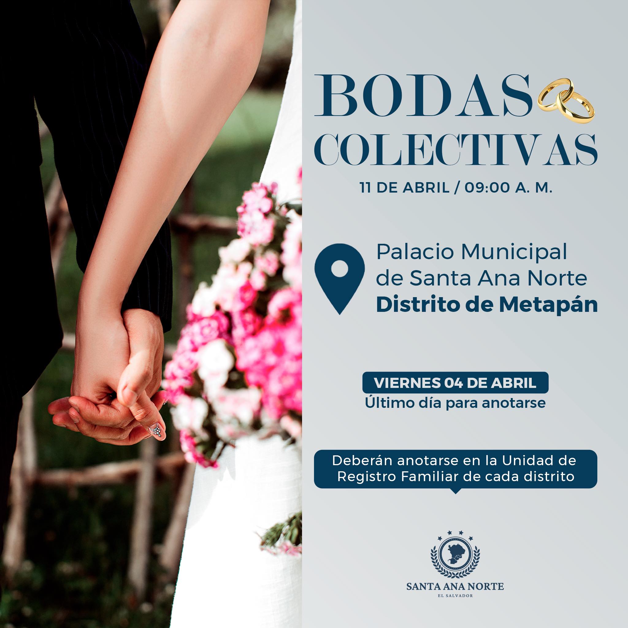 Bodas Colectivas en Santa Ana Norte