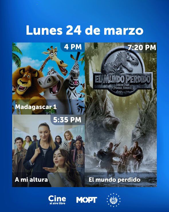 Cartelera Cine Al Aire Libre Hoy Lunes