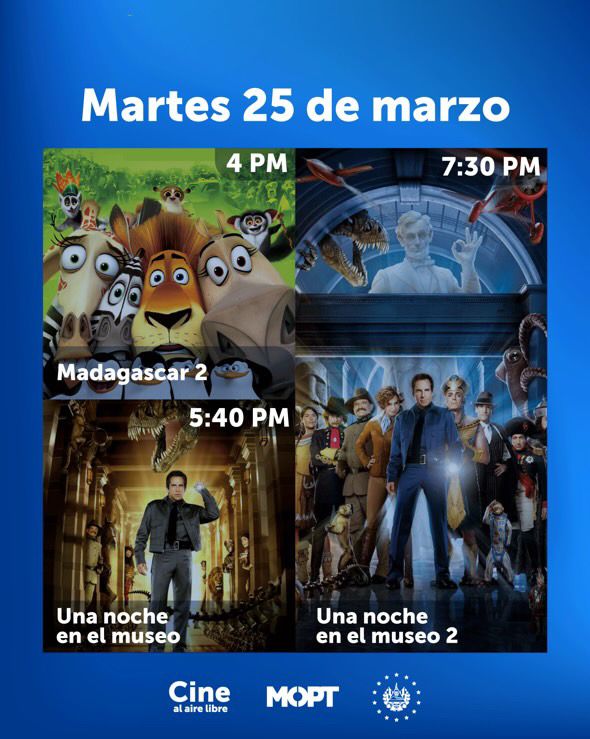 Cartelera Cine Al Aire Libre Hoy Martes
