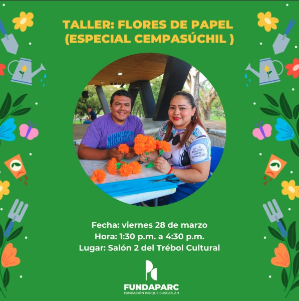 Taller de flores de papel (Especial Cempasúchil)