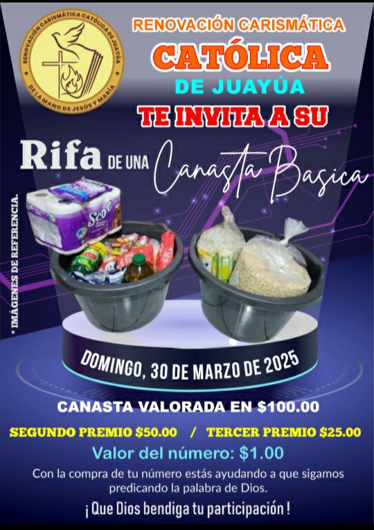 Rifa de una Canasta basica en Juayúa 