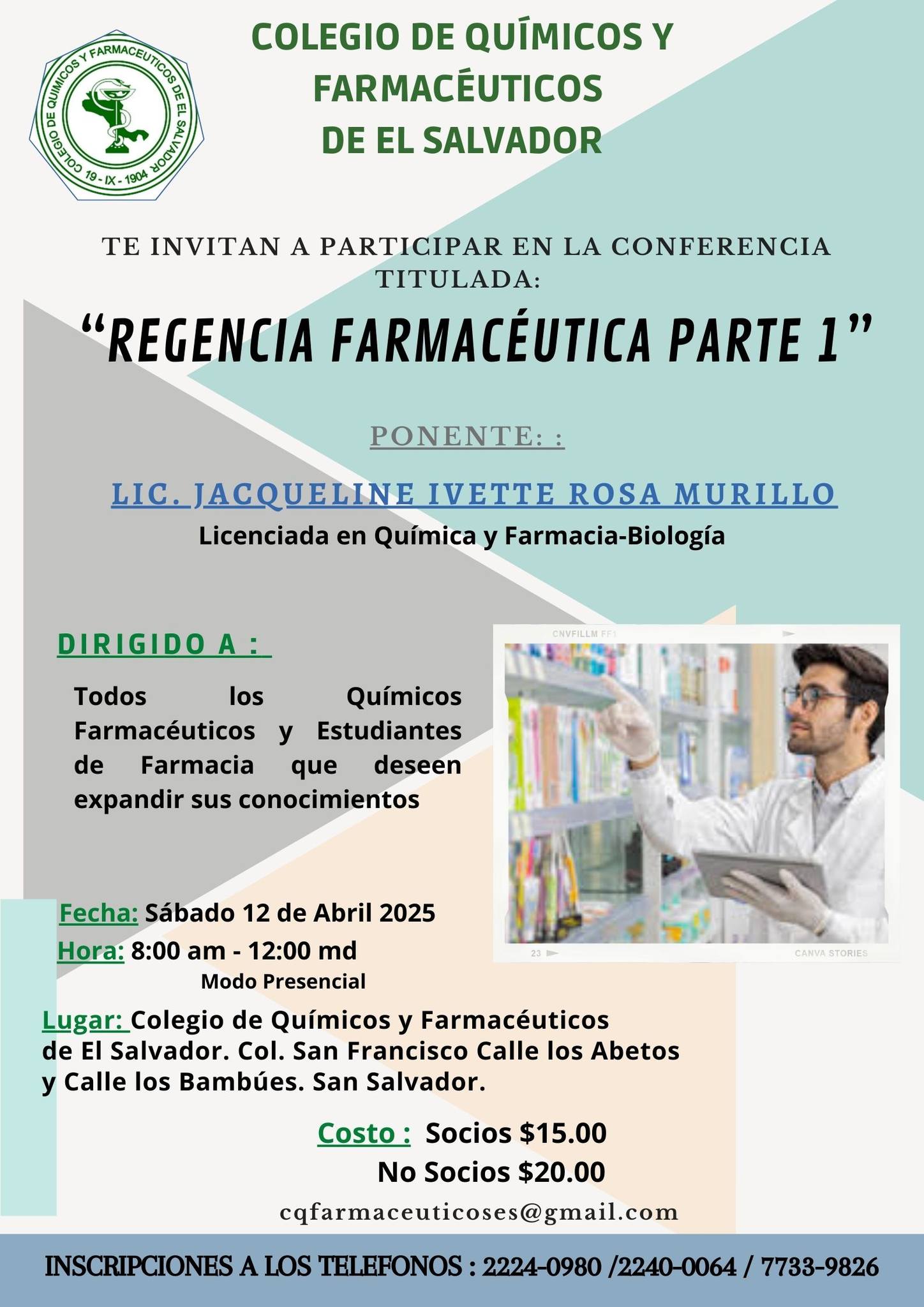  Conferencia "REGENCIA FARMACÉUTICA parte 1"