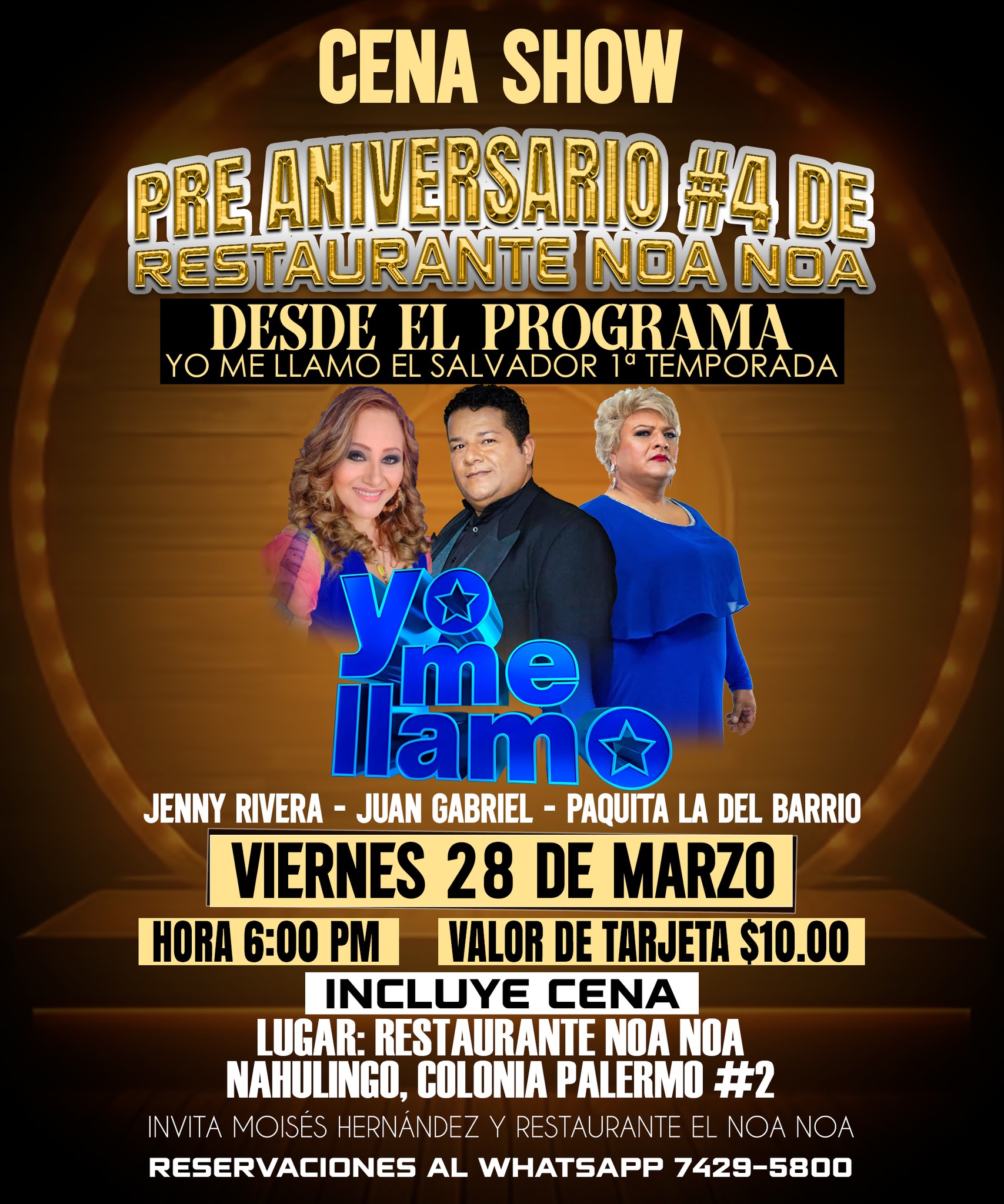 CENA SHOW PRE ANIVERSARIO 